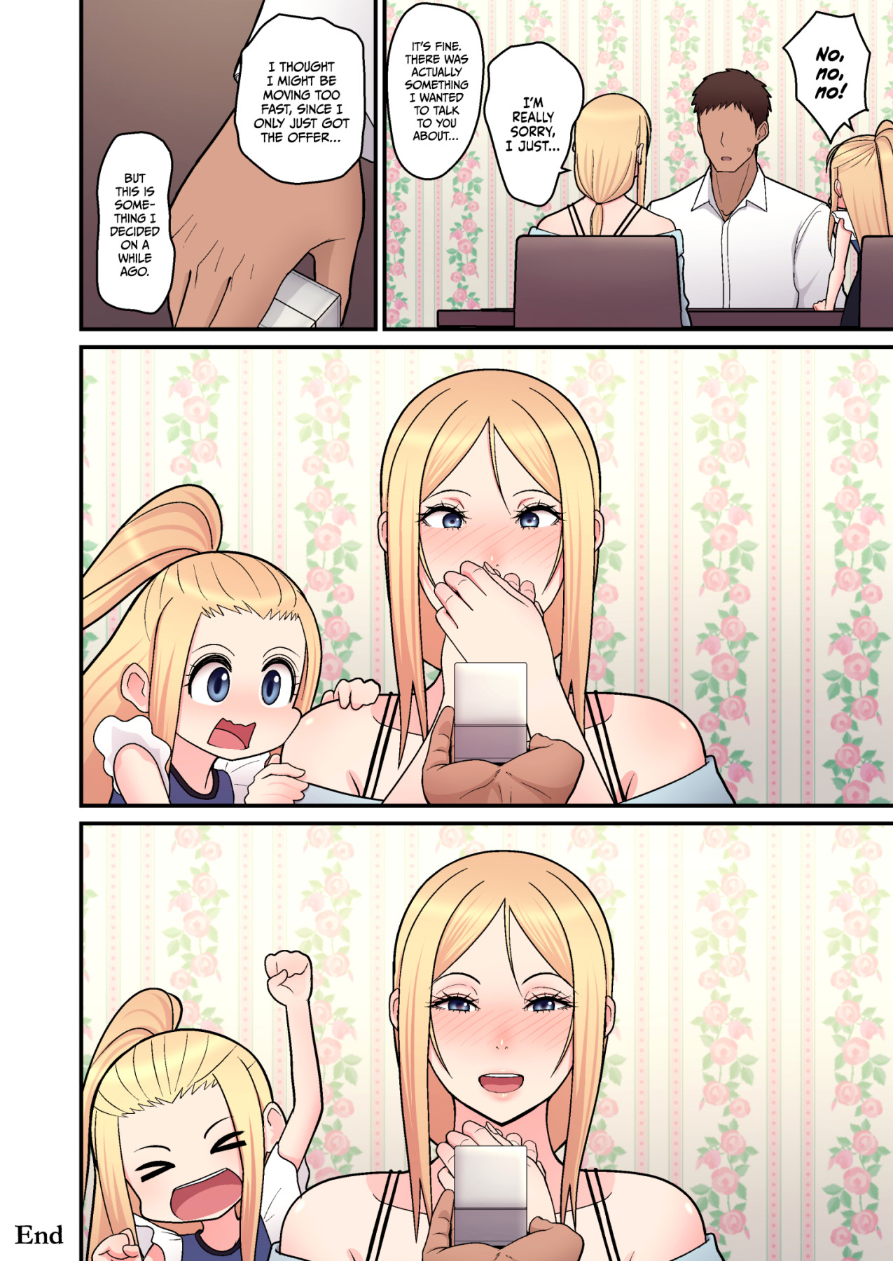 Hentai Manga Comic-Sweet Love With A Blonde, Single Mother-Read-26